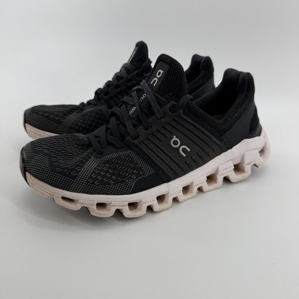 On Running Black and White Cloudswift Sneakers